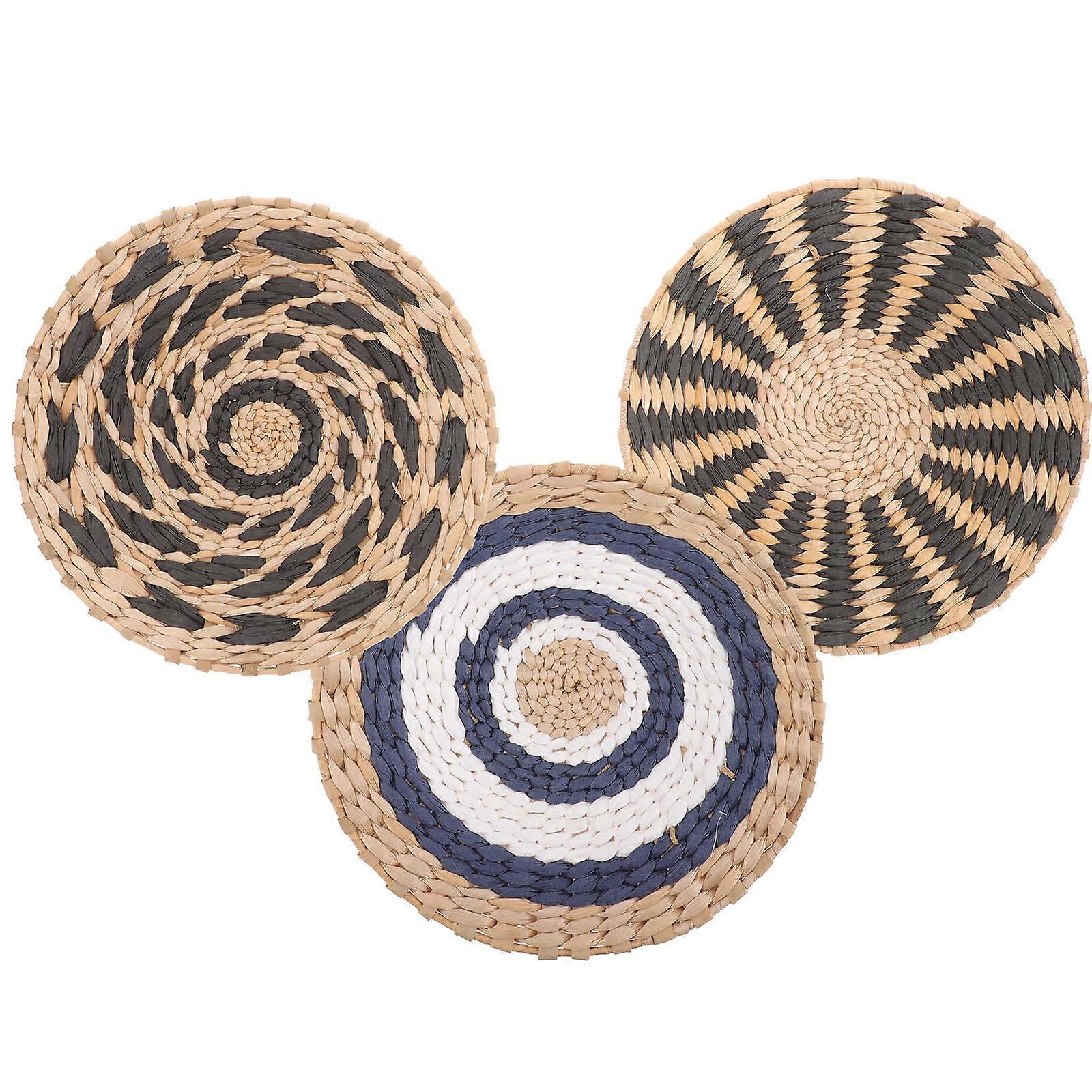 Woven Wall Baskets for Decoration Simple and Sturdy and Paper Rope with Iron Assorted Color