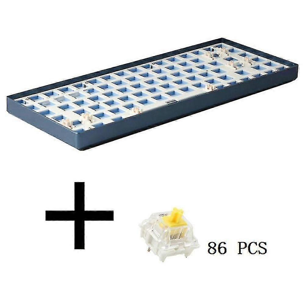 Tester84 Gaming Mechanical Keyboard+yellow Axis Kit Wired Blue