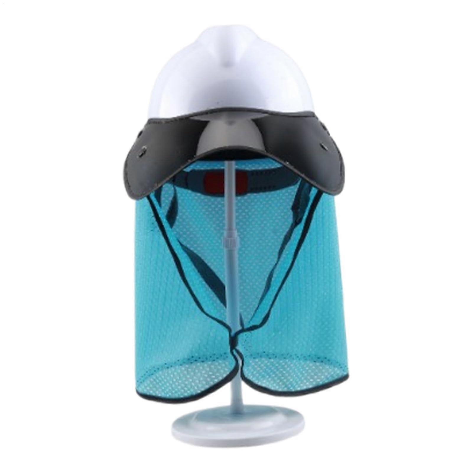 Hardhat-Sonnenschutz UV Shield, Helmet Attachment For Construction And Landscaping, Light Blue