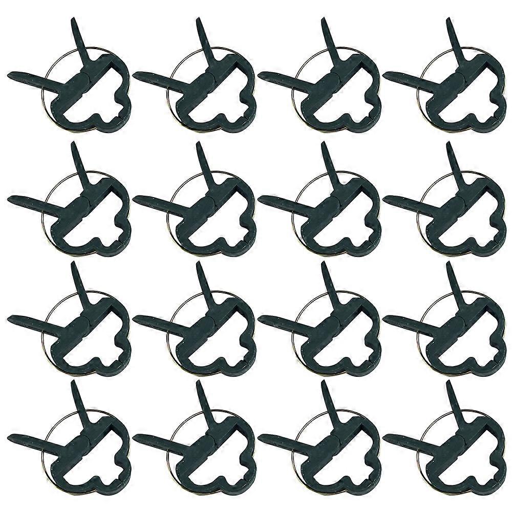 4 Bags Of Green Gardening Clips For Supporting Stems Vines And Stalks Made Of Environmentally Friendly Material