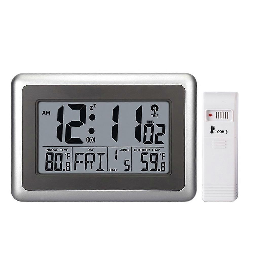 Electric Alarm Clock Featuring Time And Temperature Displays For Working Environments In Rectangular Shape 23.5X16.5X2.5CM In 1 Set Quantity