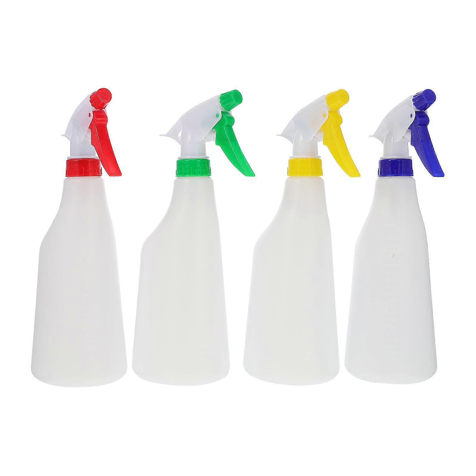 Plastic Multifunctional Sprayer Bottles for Home Use 4 Pieces Assorted Color