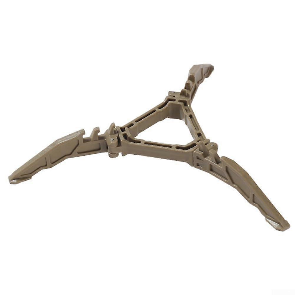 Folding Camping Stove Support Stand Compatible with Most Gas Canisters (Khaki)