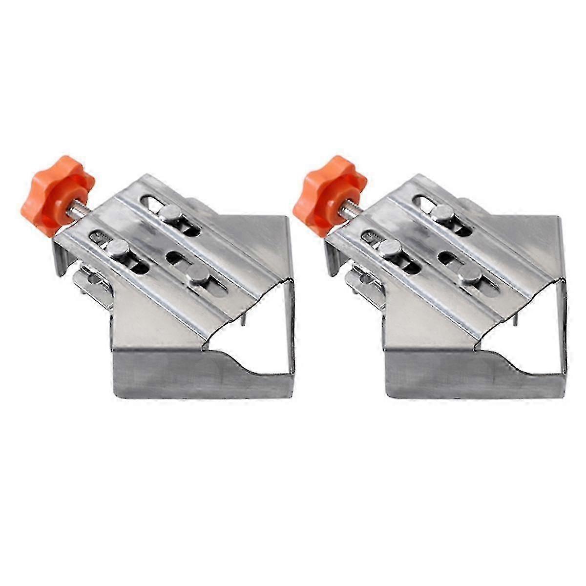 2pc Carpenter Quick Positioning Clamp For Wood Panel Splicing 90 Degree Right Angle Fixing Clip Rig