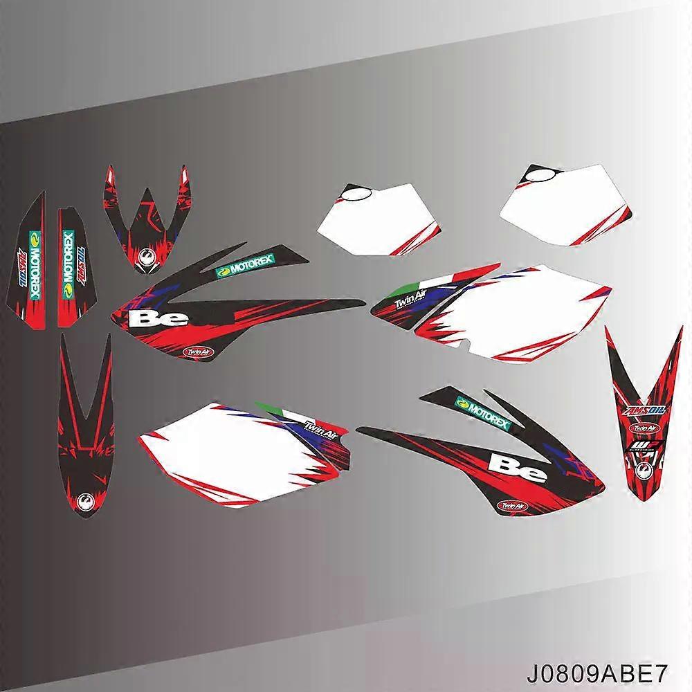 For BETA RR 2006 2007 2008 2009 Full Graphics Decals Stickers Motorcycle Background Custom Name