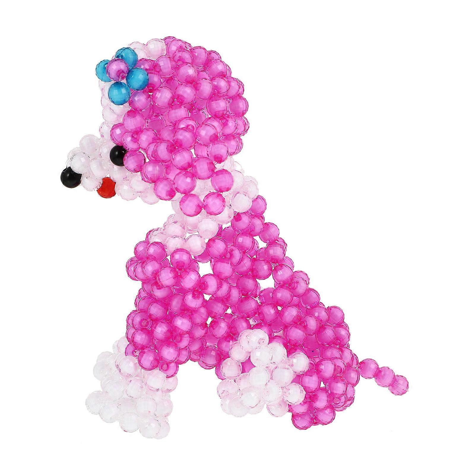 Creative Plastic Poodle Shape Decoration for Desktop Office Housewarming Party