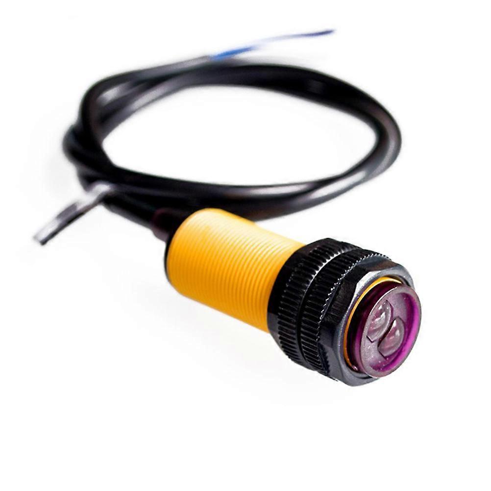 Smart Car Infrared Obstacle Avoidance Sensor Proximity Photoelectric 380cm Detection Range Adjustable Black Plastic