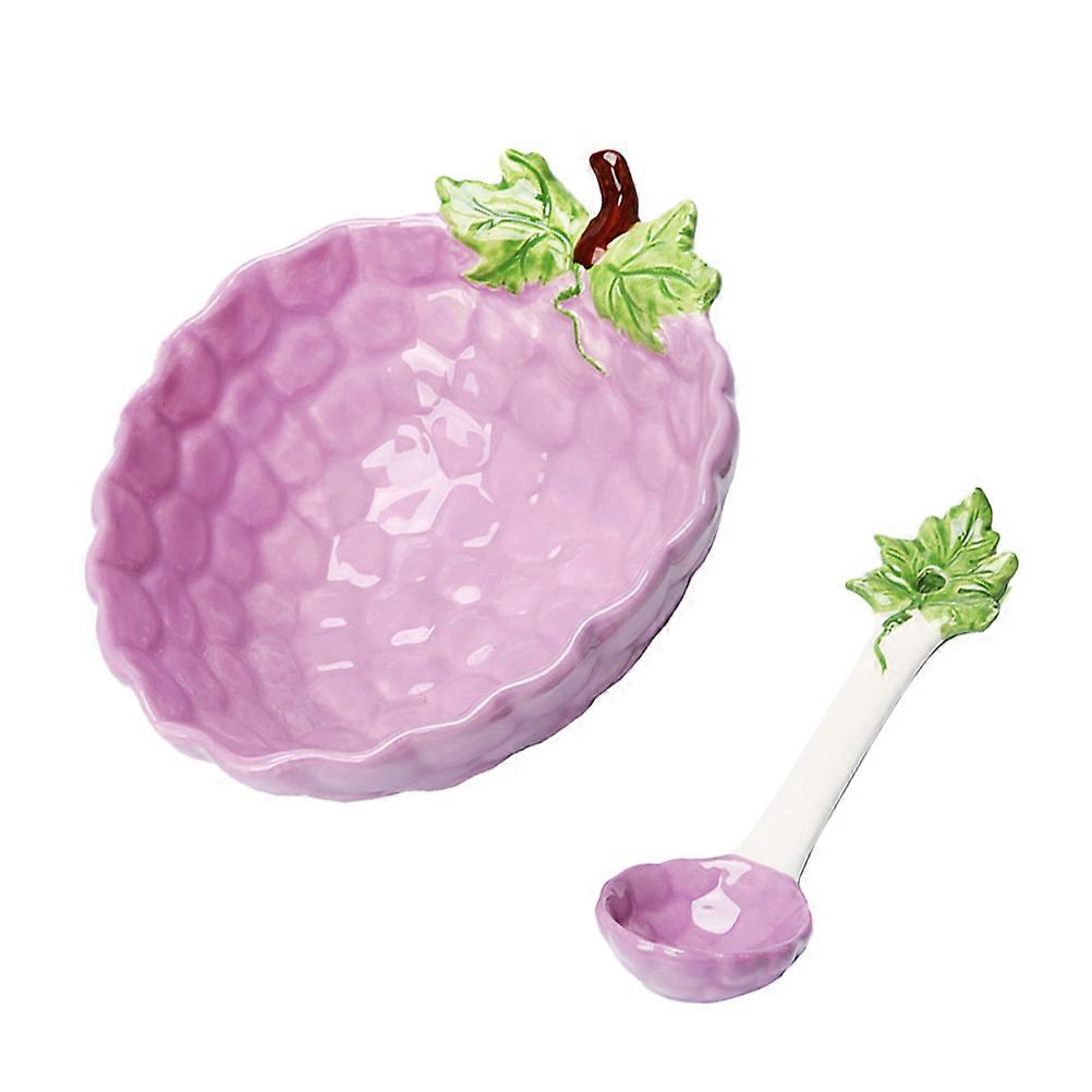 Child Salad Bowl With Spoon In Assorted Color For Learning To Eat Independently 1 Set