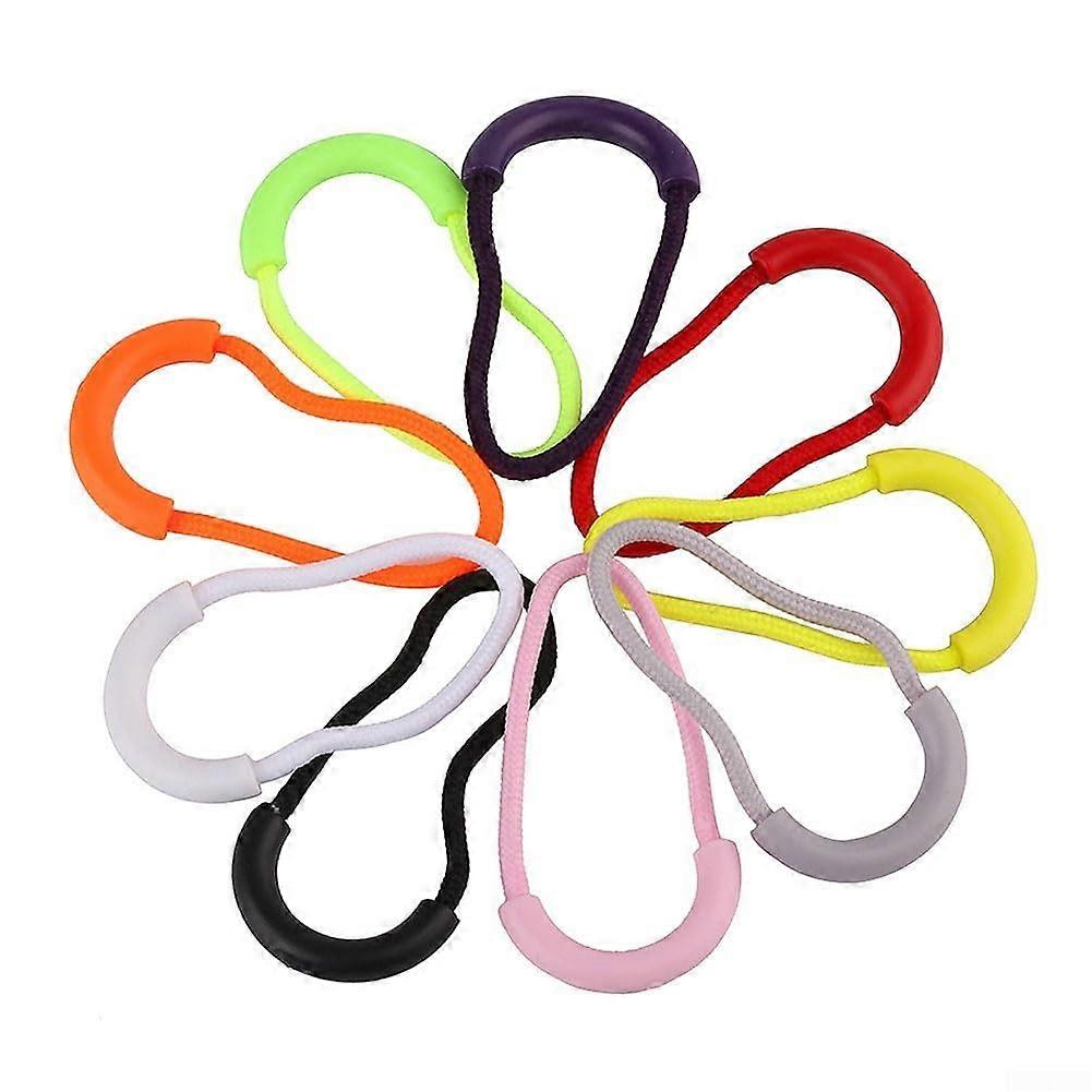 Practical design, 10piece plastic zipper sliders, ideal for daily use with backpacks and more (black).