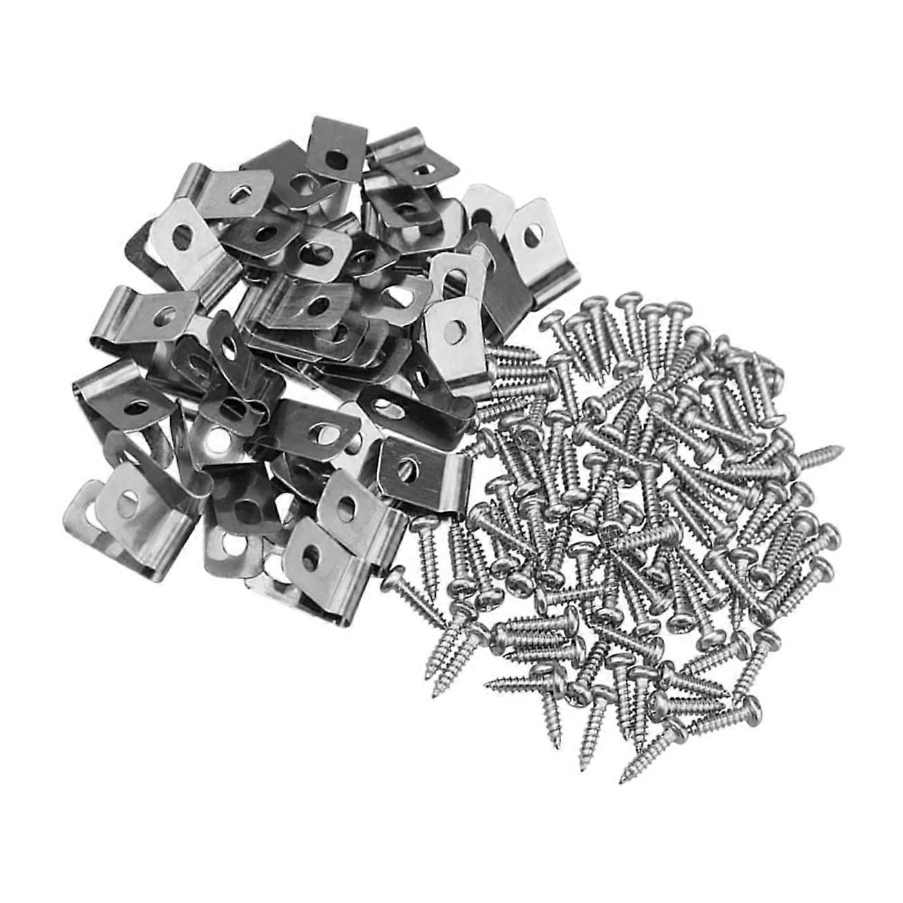 200 pieces fence clips for attaching wire fences to metal or vinyl fences, sturdy and durable for secure and easy installation.