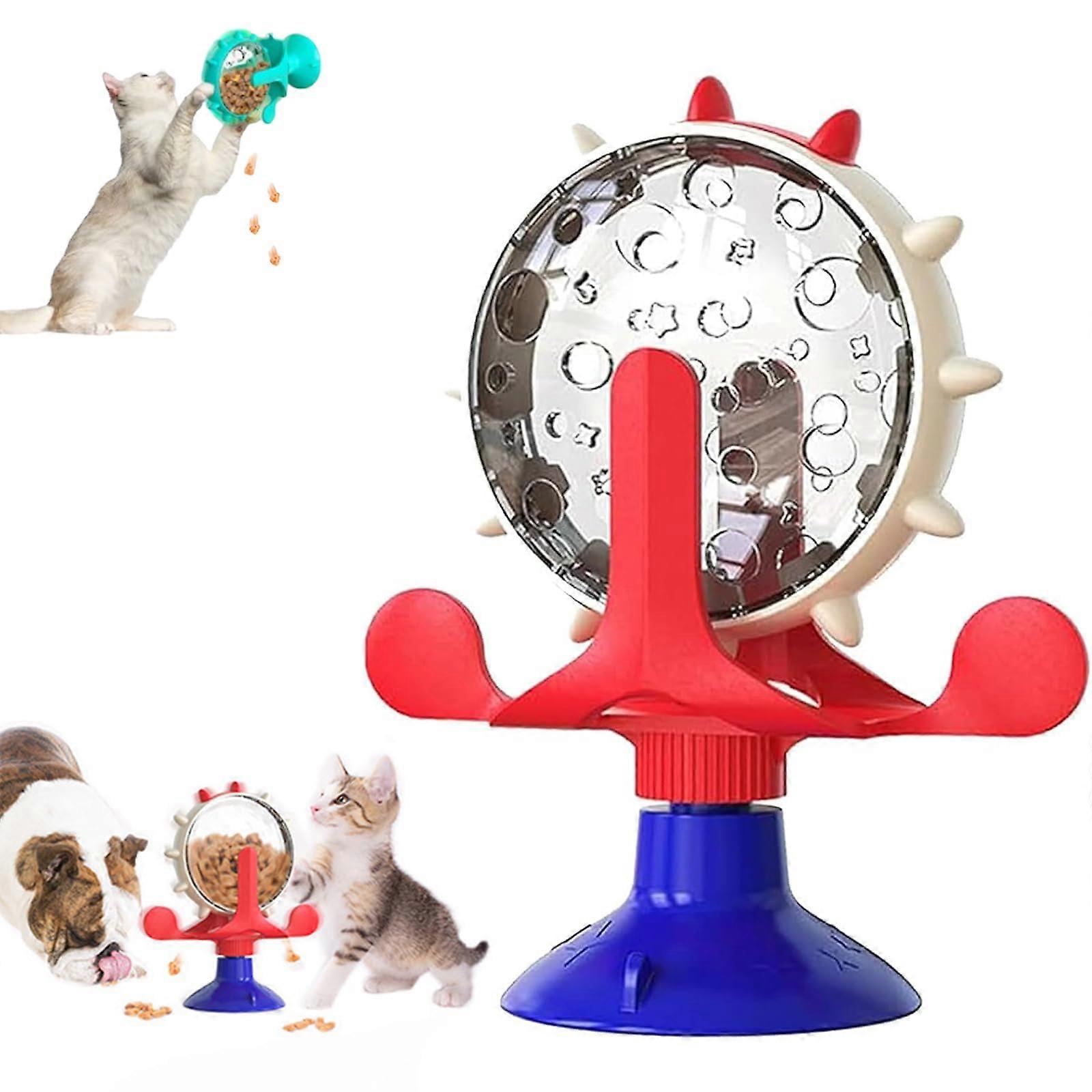 360° rotating  dispenser toy with suction cup for small pets