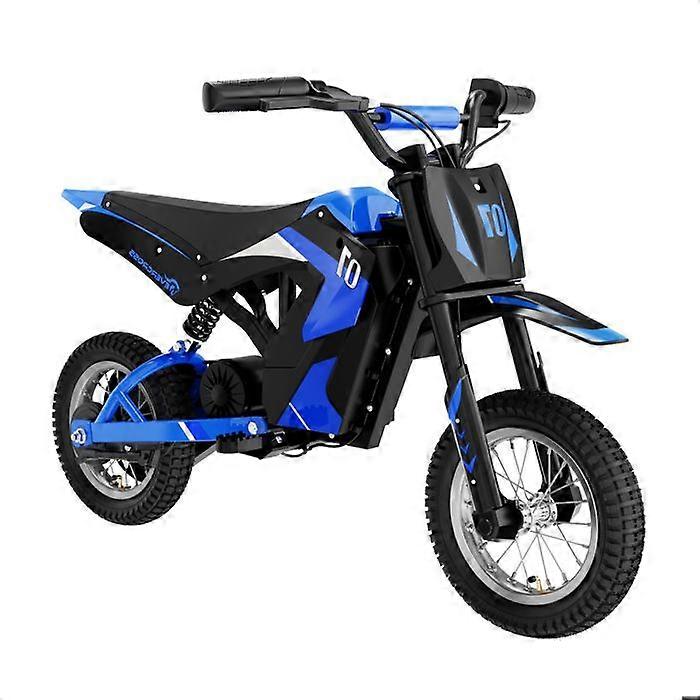 EVERCROSS EV12M Elektrische motorcross voor kinderen van 3-12 jaar oud 300W 25KM/H 3 snelheidsniveaus, 12" band Super Blue Gift