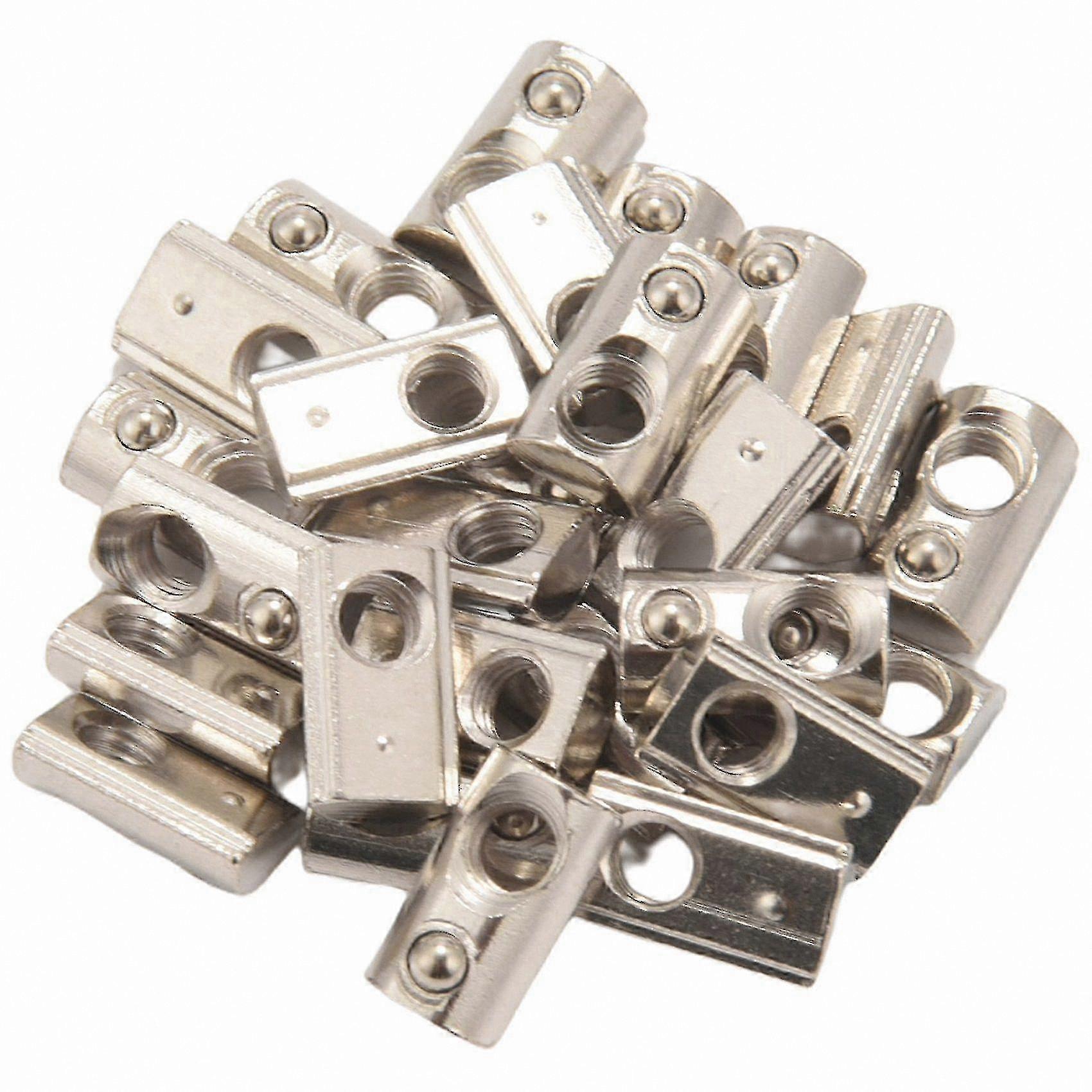 25-Pack M5 T-Slot Nuts with Spring Ball for 2020 Aluminum Extrusions