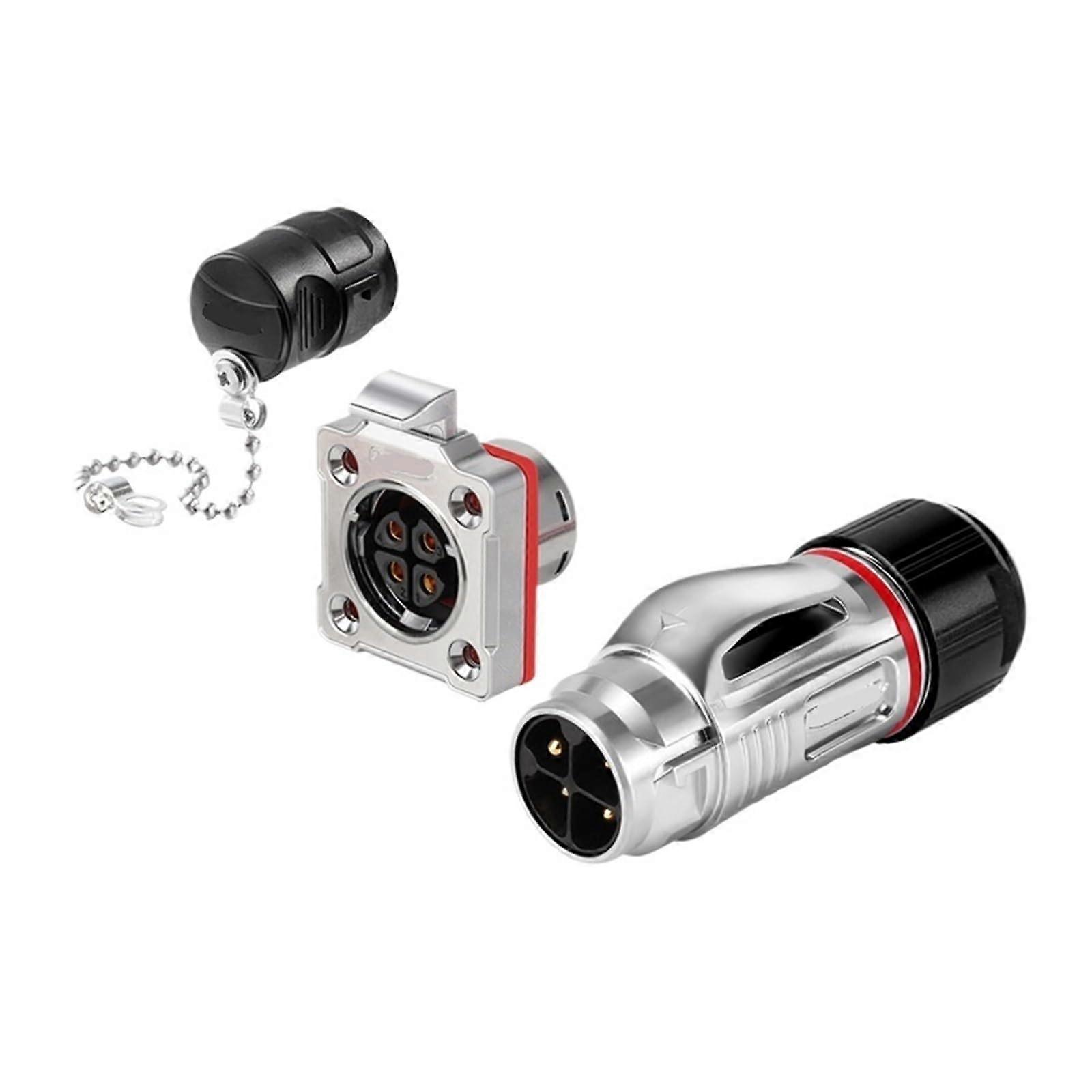 BD-20 Industrial Aviation Connector 4-Core Power Signal Plug Black 4-Core Specifications
