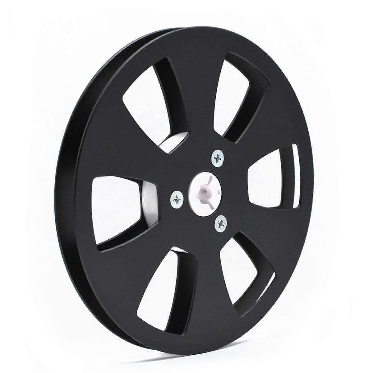 5 Inch Empty Reel for Reel to Reel Tape Recorders for Open Reel Sound Deck, Aluminum Alloy Recording Takeup Reel Black