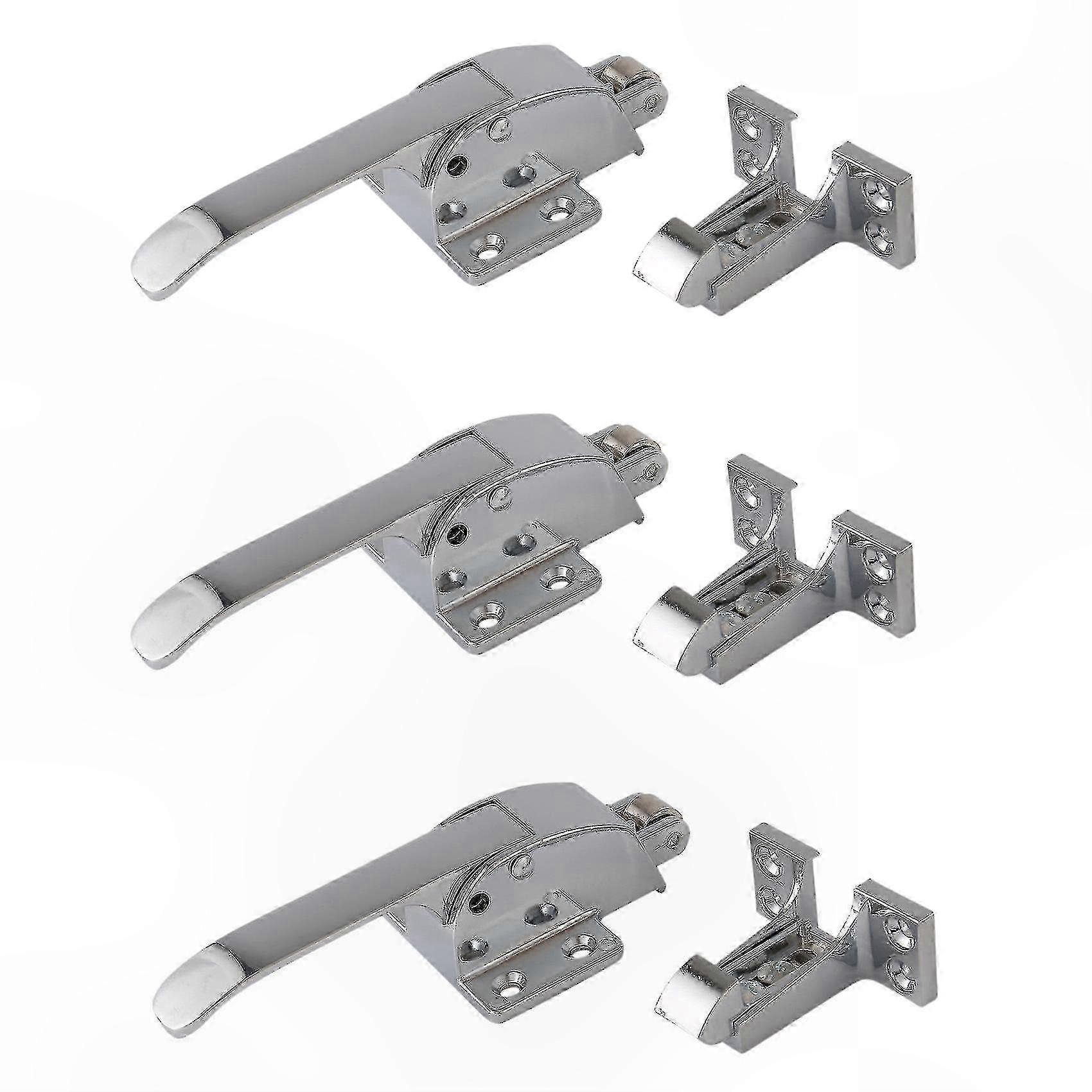 Stainless Steel Spring-Loaded Door Handle for Walk-In Freezer or Cooler Latch