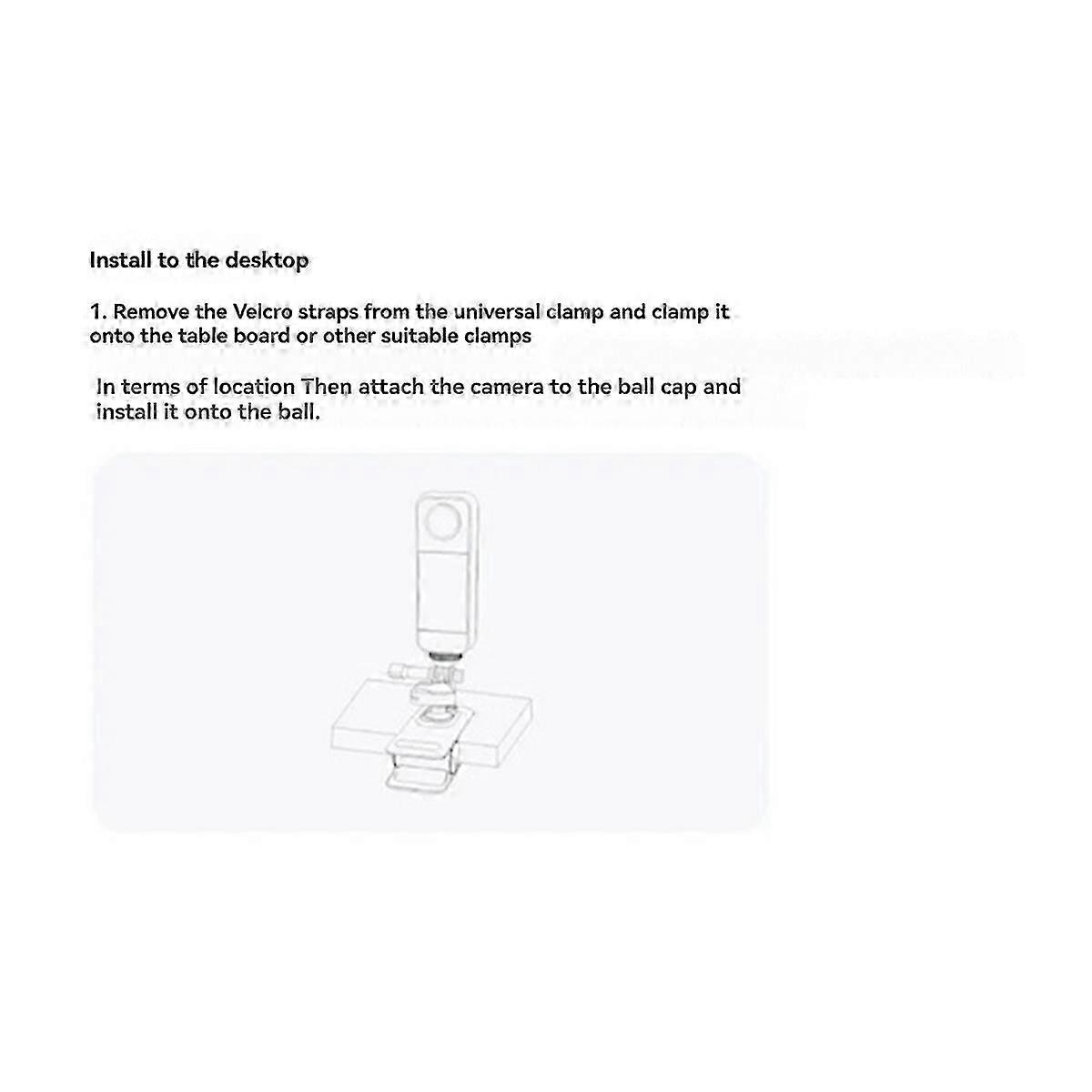 Action Camera Swivel Clamp - Universal Clamp for X5, X4, X3 Pro, GO 3S Camera Accessories