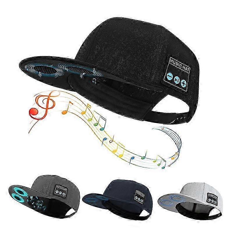 Bluetooth Hat Unique Tech Cadeaux pour Hommes Femmes Adolescent Garçons Filles Petit Ami Mari Adolescent Fils Noir