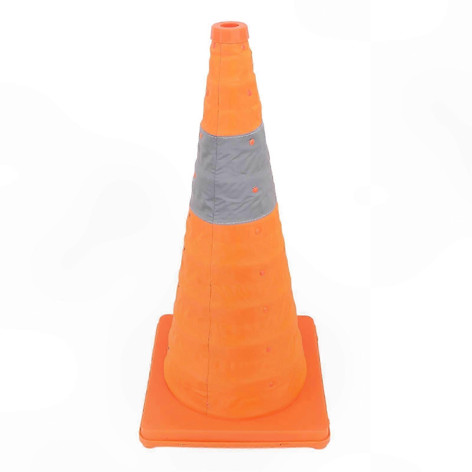 Retractable Safety Cone with Reflective Band for Roadway and Parking Use
