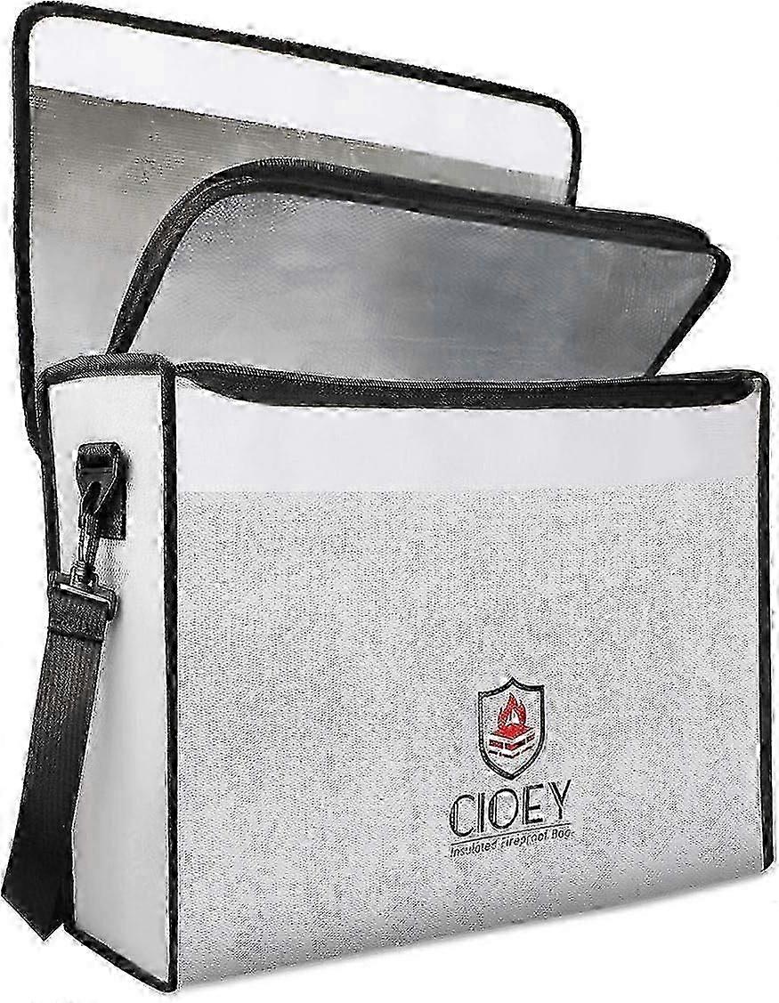 Fireproof Document Bag - Fireproof Box [Thermal Insulated] Fireproof Safety Boxes suitable for Home Large Fireproof Bag Lockable Zipper Fireproof Safe