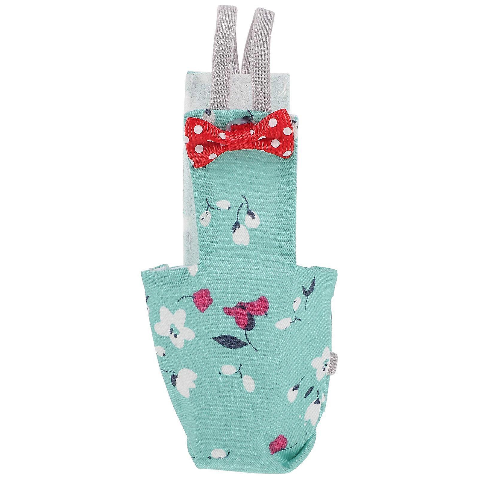 Protective Bird Diaper for Parakeets Daily Wearing Cotton Green Reusable 1Pack