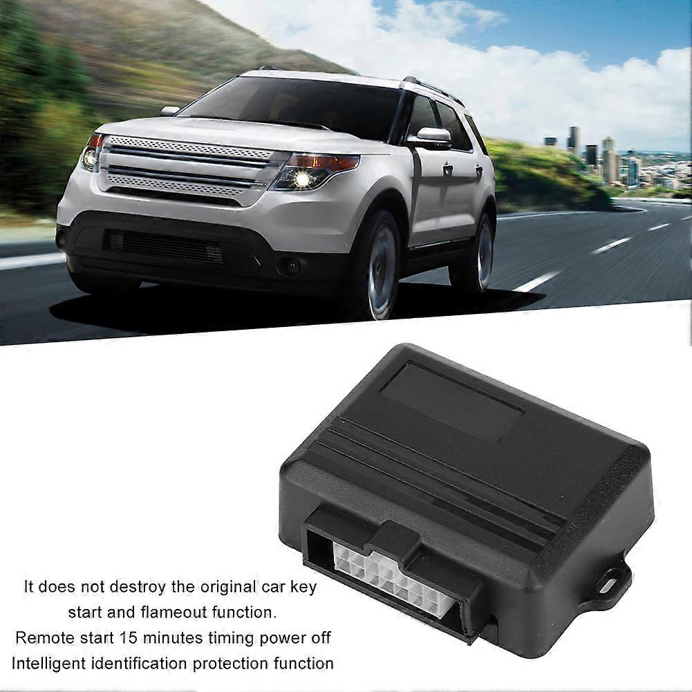 Car Keyless Entry Remote Start Module 12V Fireproof ABS Black