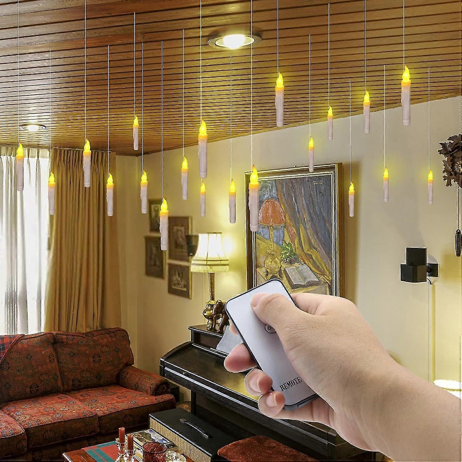 Flameless Led Battery Operated Candles With Remote Timer For Christmas Decorations,hw