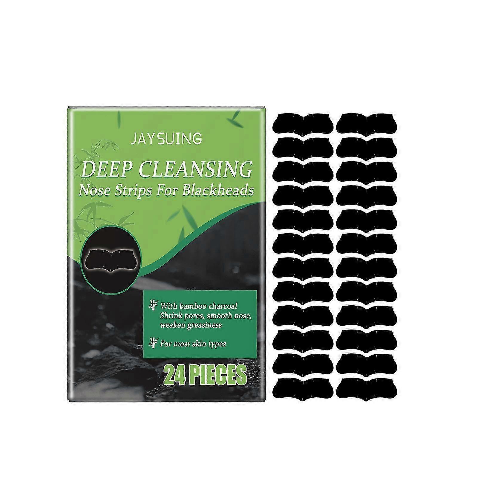 Jaysui Charcoal Blackhead Pore Patch Gently Cleanses Facial Blackheads and Acne, Improves Enlarged Pores Patch