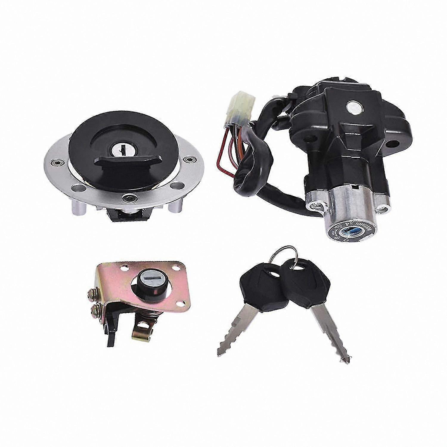 Motorcycle Ignition Switch Fuel Cap Seat Lock Key Replacement for Various Models