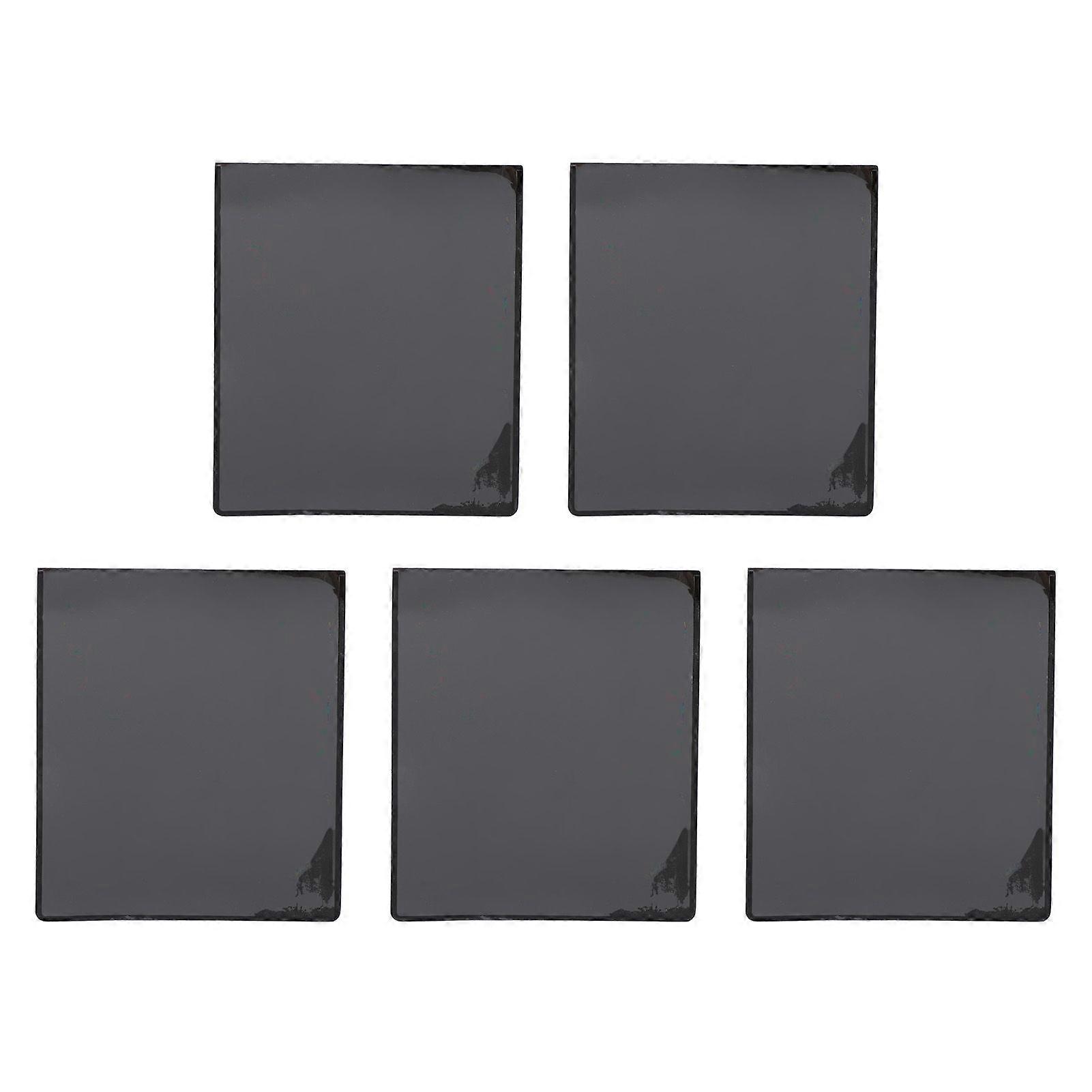 5pcs Refrigerator Magnetic Photo Frame Black with Clear Pocket Fridge Magnetic Picture Frame for DIY Storage Cabinet Filing Cabinet