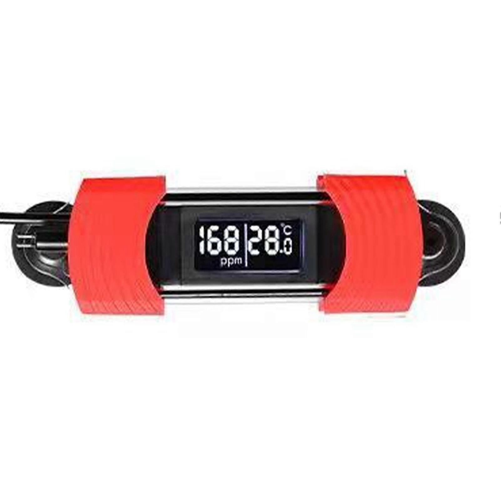 Fish Tank Thermometer HD Digital Display USB Powered Waterproof Calibration Type Aquarium Thermometer for Seawater with TDS Water Quality Test