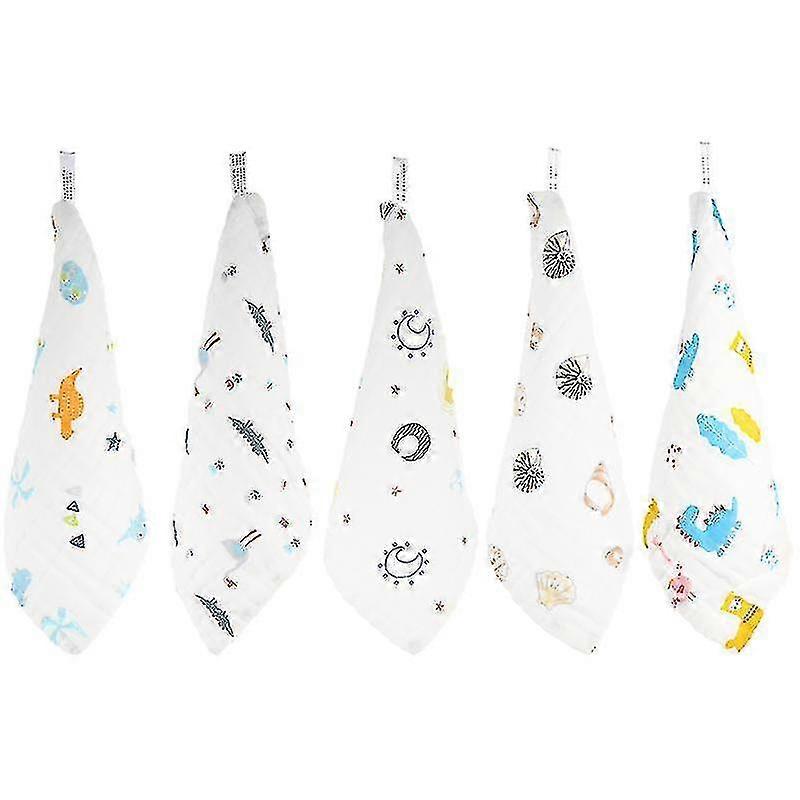 Cotton towels, 5-piece set, hypoallergenic, environmentally friendly, quick-drying and durable