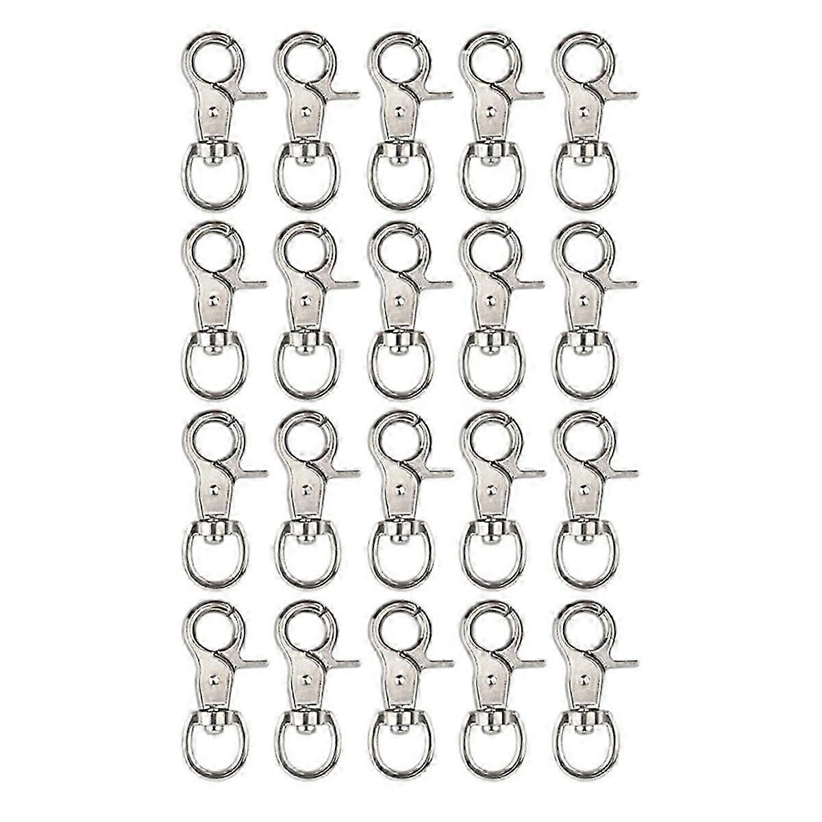 20pcs heavy duty trigger snap hooks metal swivel clasps