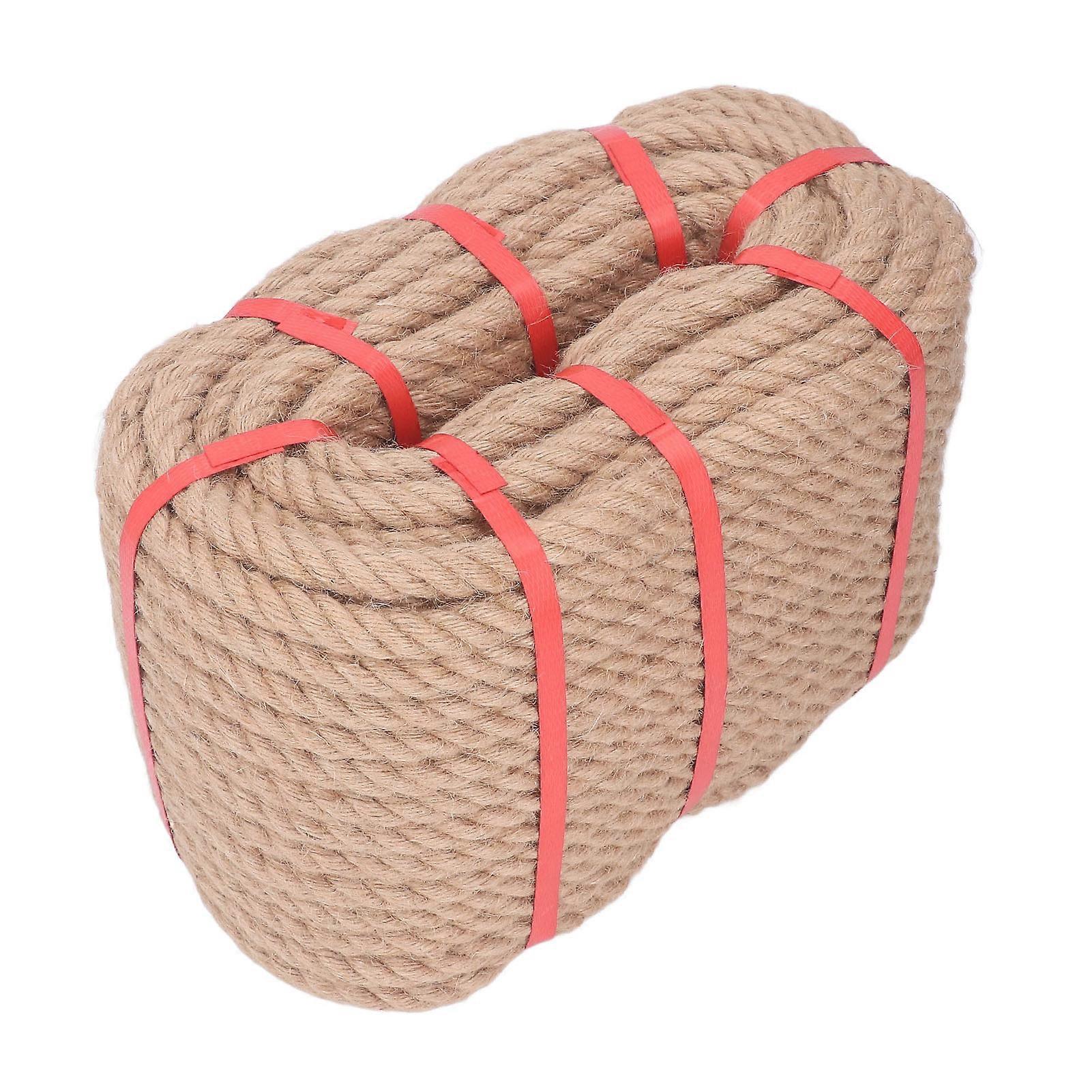 Fiber Hemp Rope 18mm 50m Multi-Strand Twisted for DIY Crafting