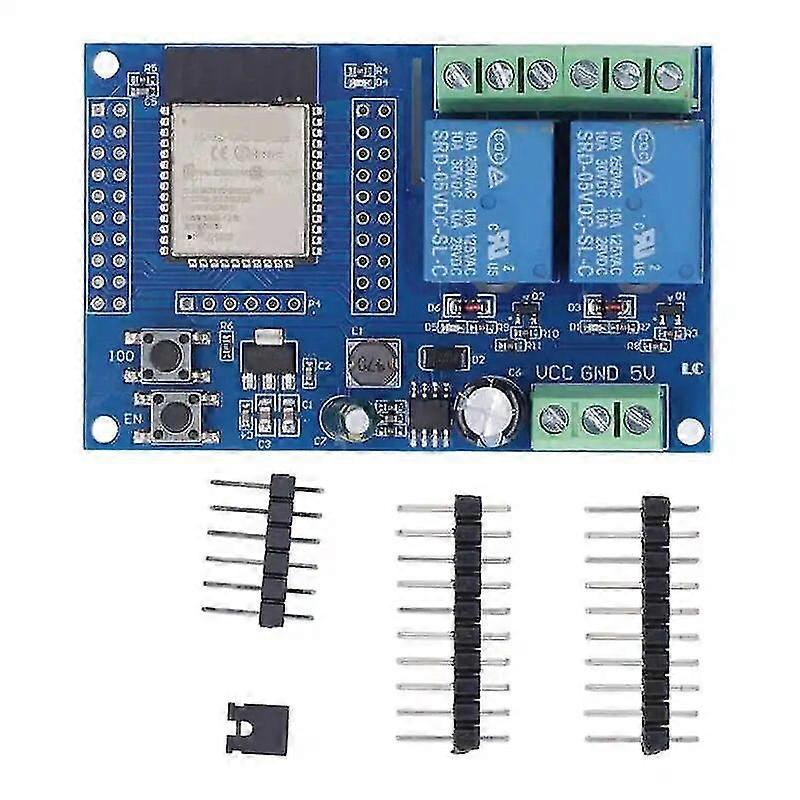 4M Byte programmierbare Flash-Tasten Dual-Relais-Modul zum Erlernen der sekundären Entwicklung DC5-60V Relaismodul Elektronische Komponenten ~ 9066