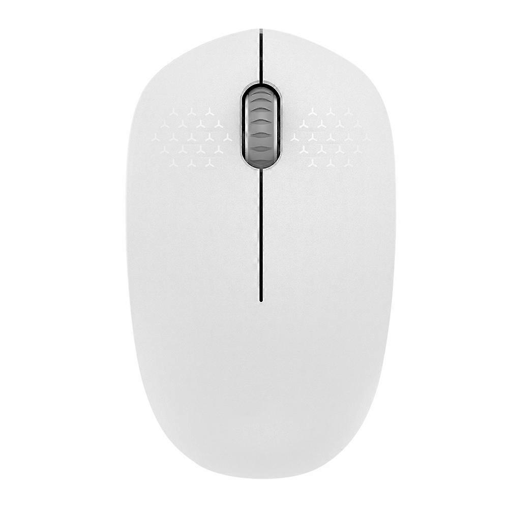 I210 Wireless Mouse Desktop Laptop Office 2.4G 3Key 3D 1600 DPI Power Saving Mouse (White)