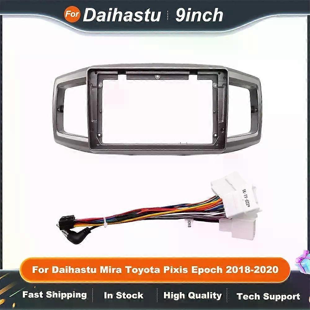 9 Inch Car Radio Frame Fitting Kit for DAIHATSU MIRA TOYOTA PIXIS EPOCH 2018-2020 Android Dash Panel Fascia Frame Adapter Kit