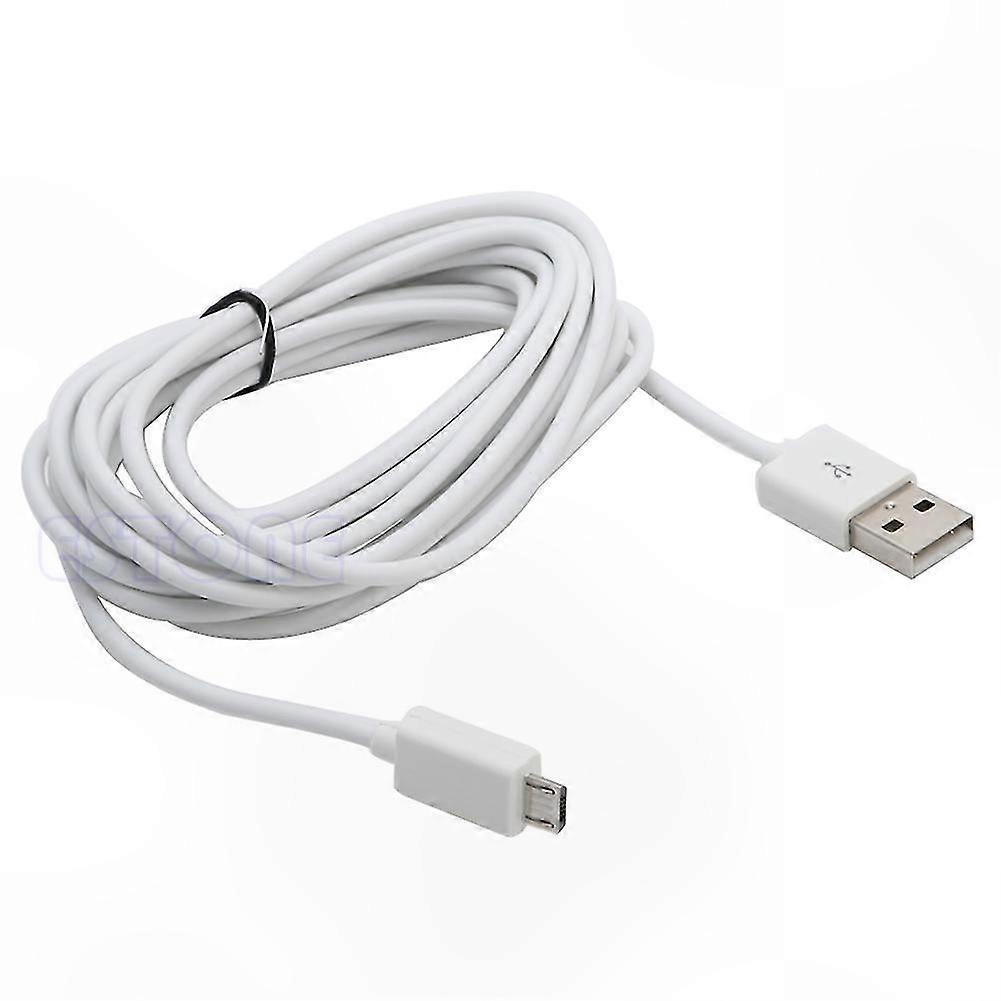 283cm Micro USB Charging Cable for Game Controllers, Compatible with PS4 Controller Power Cord