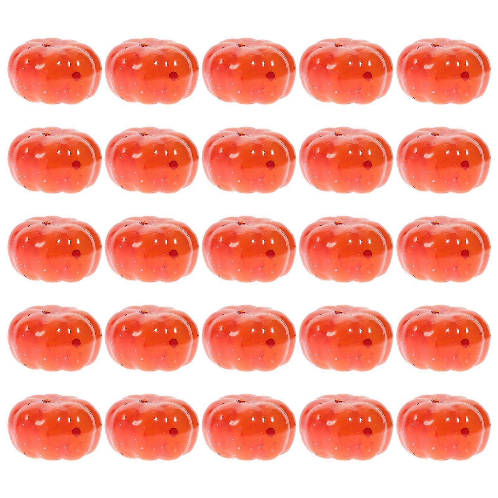 100PCS Simulation Small Pumpkin Halloween Small Pumpkin DIY Decor Supply