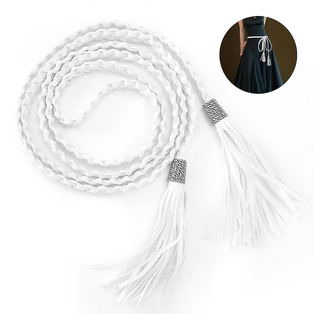 Women's Vintage Narrow Belt Buckle Braid Braid Braided Waist Belt Hip Belt Dress Belt Waist Belt Mul