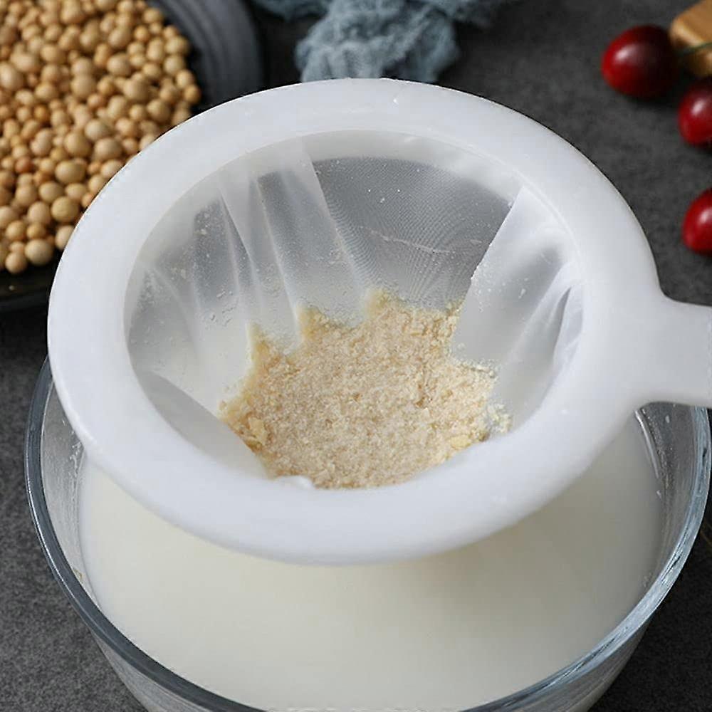 Nylon Ultra Fine Mesh Strainer Sieve Filters For Soy Milk Coffee Yogurt Juice Kefir Honey Wine 400 Mesh Kitchen Colander