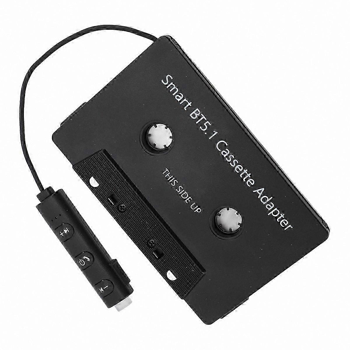 Bluetooth 5.1 Wireless Car Cassette Adapter, Audio Receiver for Vehicle Tape Player with Stereo Sound