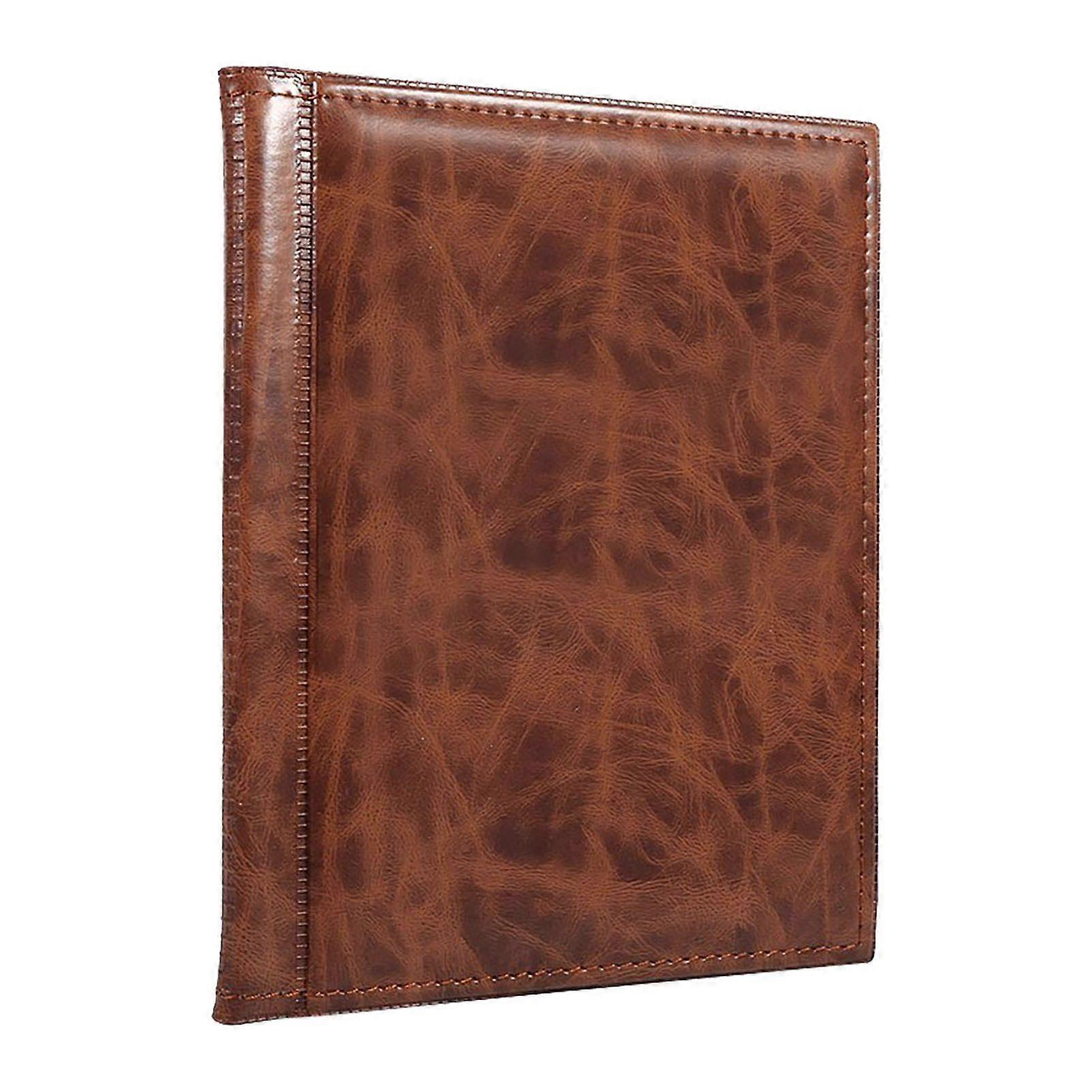 250 Pockets 10 Pages Coin Album Coin Collection Book Collecting Holder BookBrown