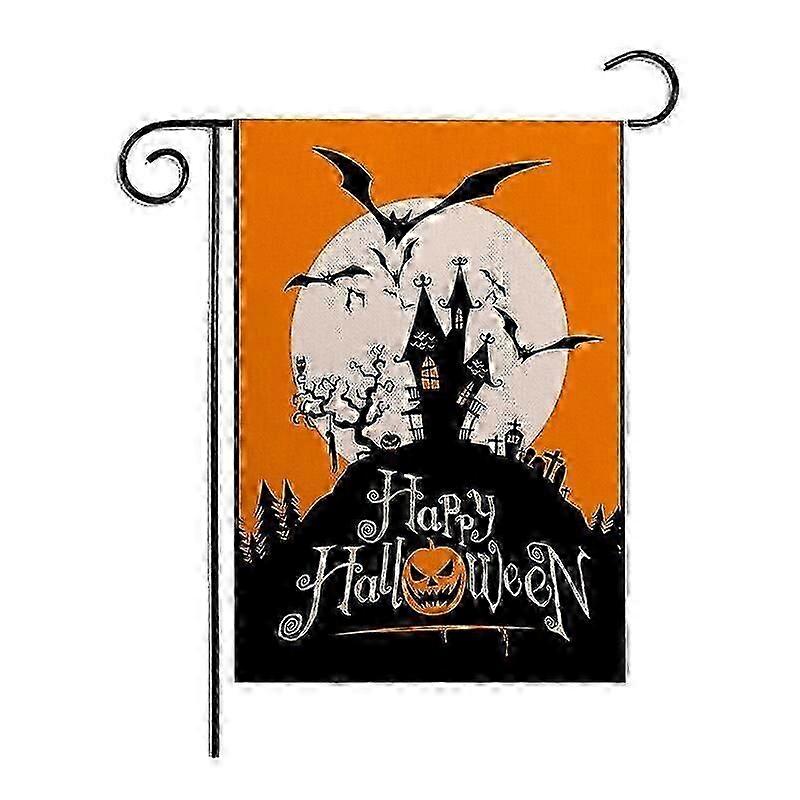 2024 Halloween Decoration Garden Flag Double Sided Christmas Flag Linen Garden Flag/2Pcs