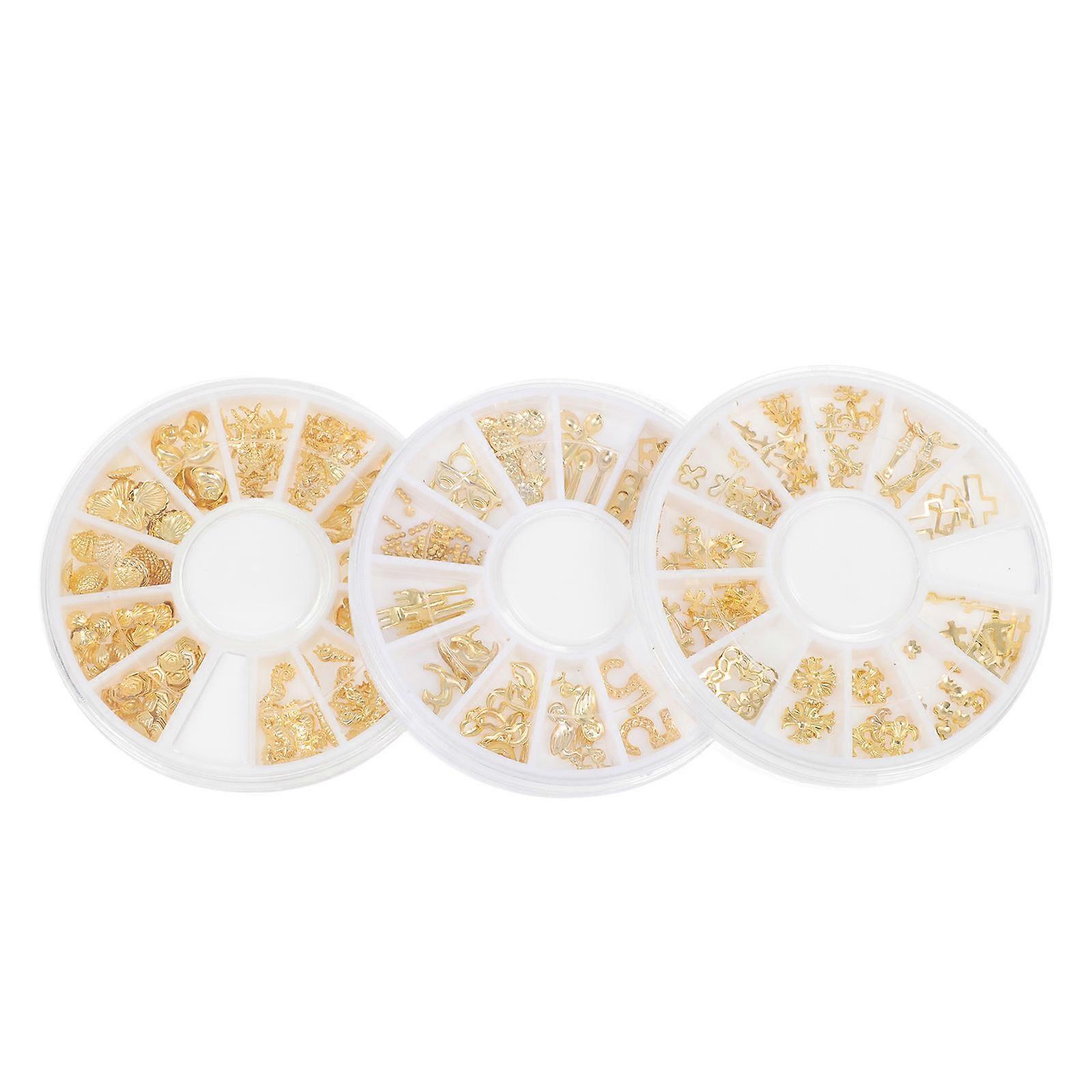 Delicate Alloy Fillers DIY Use Alloy Stickers Simple Filling 3 Boxes