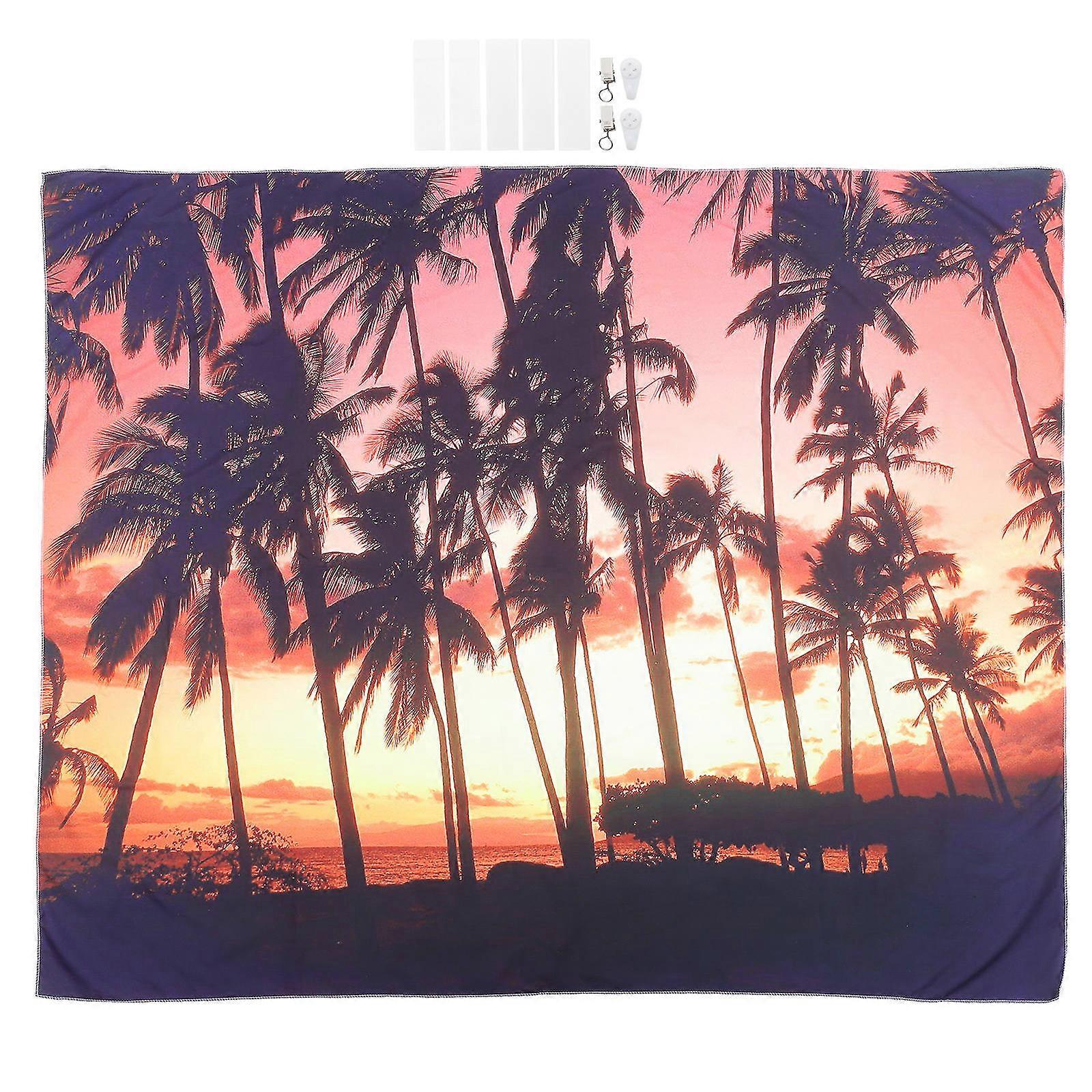 Seaside Landscape Printed Wall Hanging for Home Decor 1Set