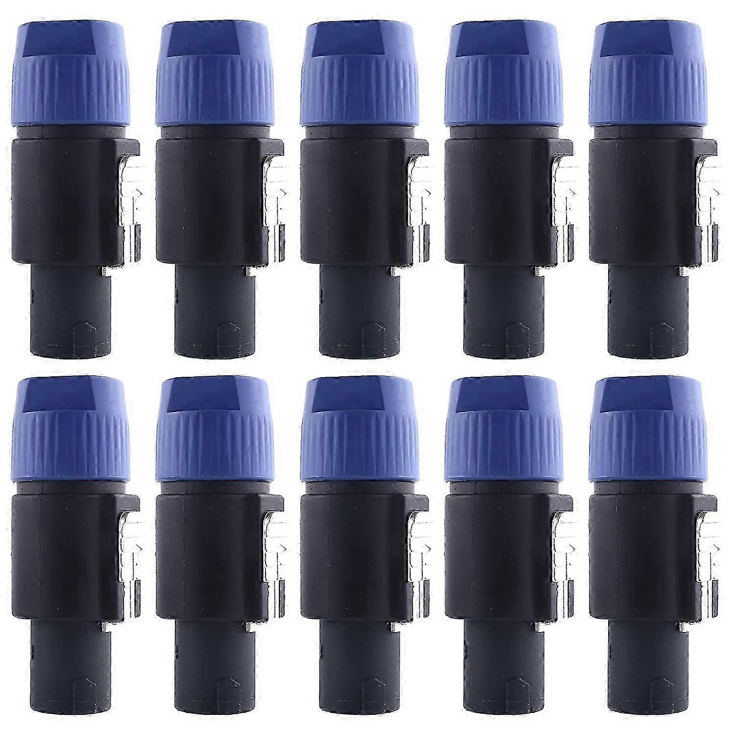 10 Pieces NL4FC Speaker Cables Head Speakon Cable Connector