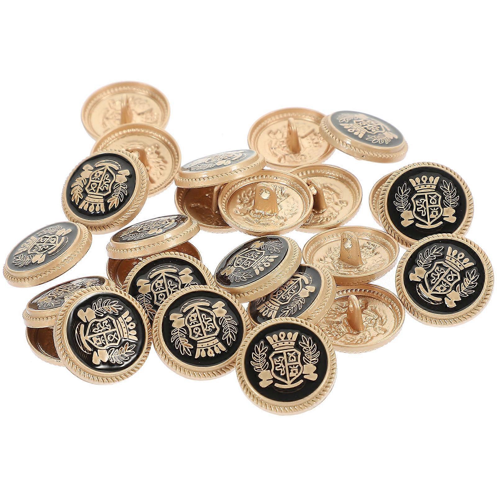 Alloy Sewing Buttons Vintage Design Multipurpose Buttons 80Pcs for Clothing