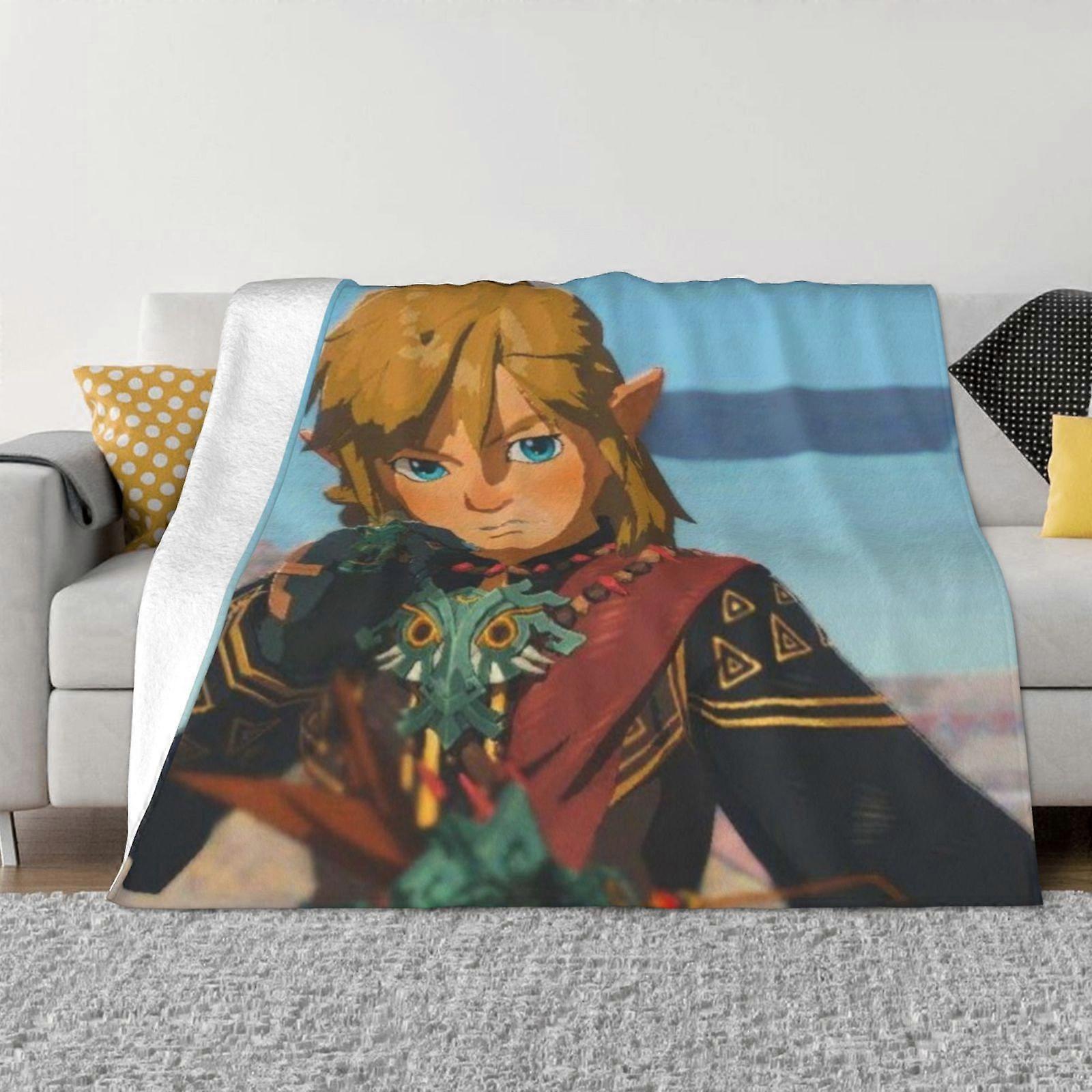 n1380 The Legend of Zelda Filt Super Soft Throw Blanket, Varm Lätt Plysch Filtar ju1380