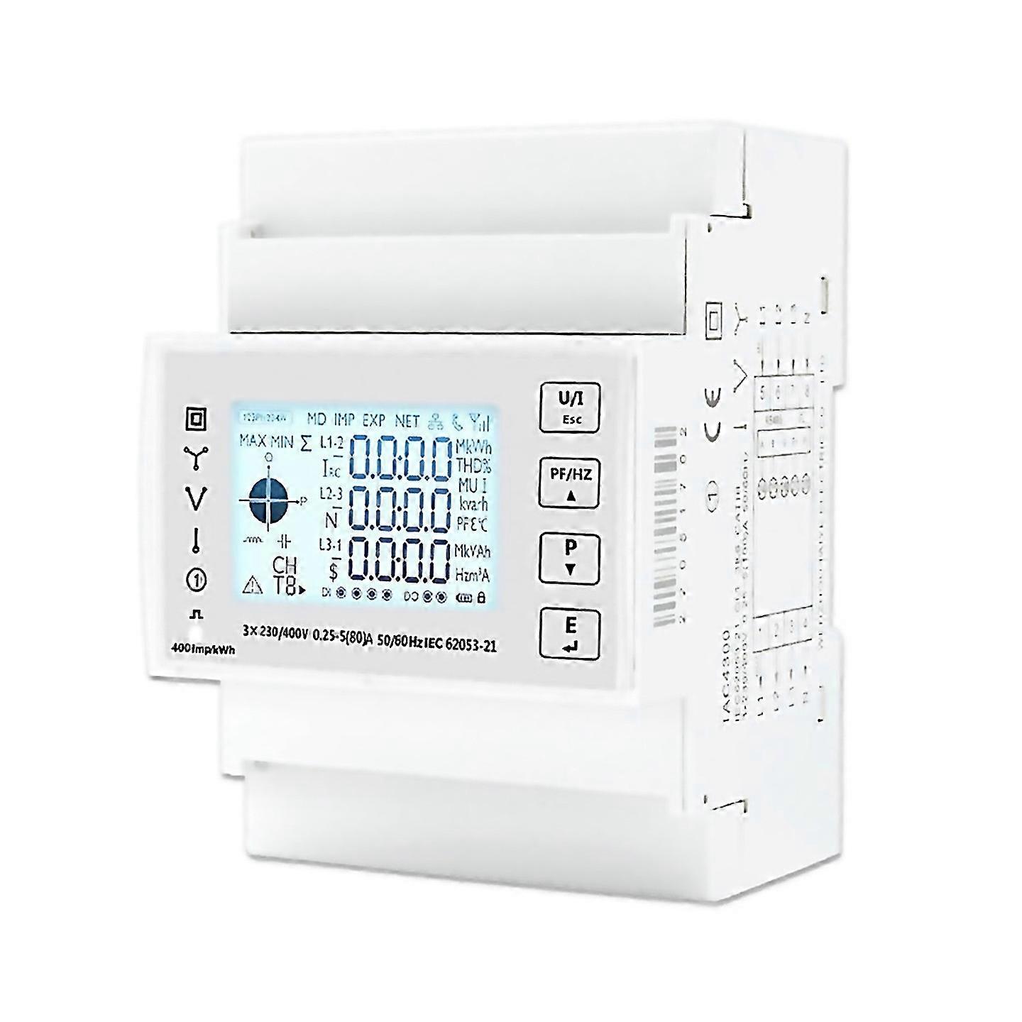 For Tac4300 Digital Wattmeter Energy Electric Consumption Meter Voltmeter